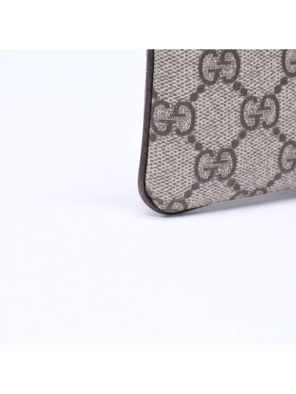 Gucci Coin Purse Case GG Pattern Canvas Gold